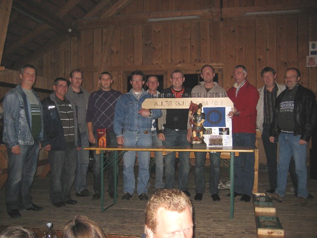 v.l.n.r.: Gerald Kampf, Manfred Hochleitner, Mario Kaburek, Roland Kaburek, Harald Kohl, Roland Kaburek, Manfred Etzler, Klaus Kaburek, Hermann Kampf, Martin Wögerer, Manfred Rabl;